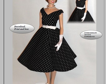 Doll Clothes PDF Sewing Patterns for 16&#39;&#39; FM Vinyl Princess Diana Doll by NVME