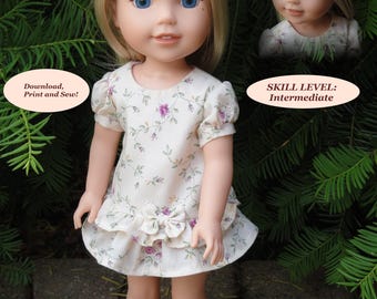 Doll Clothes PDF Pattern for 14.5'' Wellie Wishers American Girl by NVME WW-24