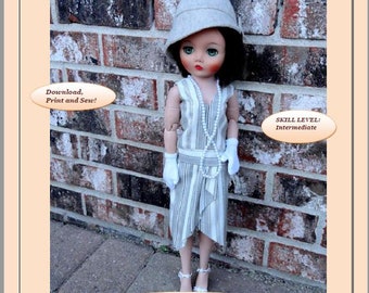 Doll Clothes PDF Pattern for Vintage 19&#39;&#39; Uneeda Dollikin Doll by NVME 19UD-30
