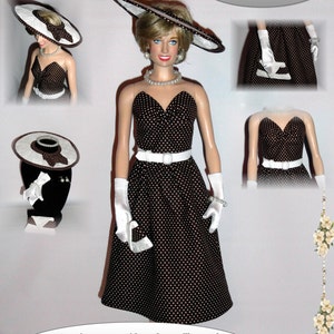 Doll Clothes PDF Sewing Patterns for 16'' FM Vinyl Princess Diana Doll by NVME