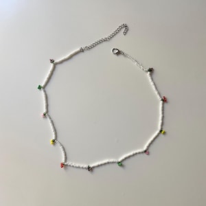 Seed bead fruit necklace!