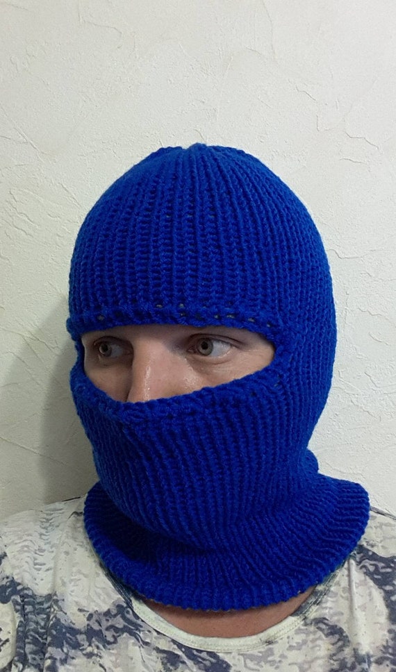 Handgebreid mohair bivakmuts gezichtsmasker Accessoires Hoeden & petten Helmen Sporthelmen 