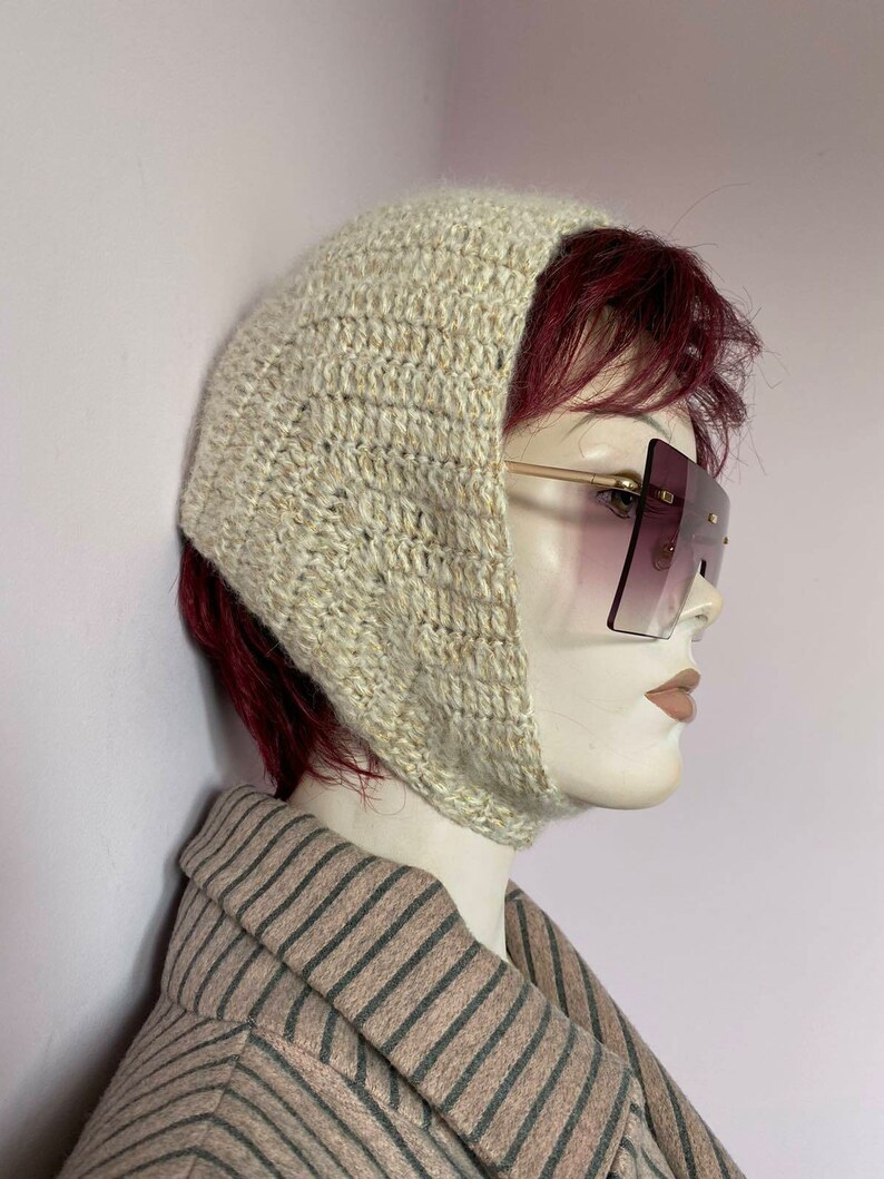 Hand Knit Crocheted Headband Hat Balaclava Etsy