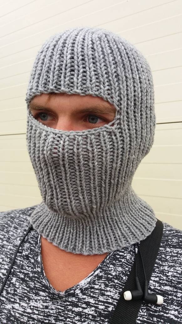 Accessoires Hoeden & petten Helmen Sporthelmen Handgebreide wolmix bivakmuts gezichtsmasker 