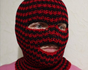 Hand knit winter spring autumn sport  wool blend  balaclava face mask , hat ,helmet ,ski mask , motobyke mask, ready to ship