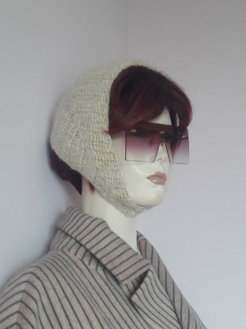 Hand Knit Crocheted Headband Hat Balaclava Etsy