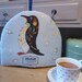 Emma reviewed Stanley penguin tea cosy. Printed tea cosy from an original embroidery by Sarah Ames