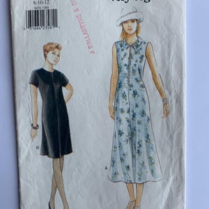 May include: A sewing pattern for a dress, with two different styles. The pattern is for sizes 8-10-12. The pattern is called "Very Easy Very Vogue" and is from J. Ballantyne & Co. Ltd.