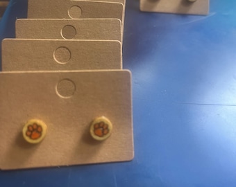 Tiger Paw Stud Earrings