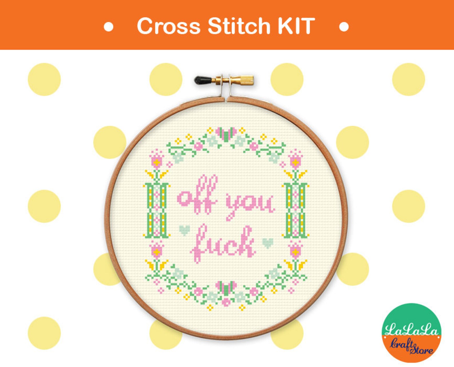 Swear Cross Stitch Kit. Modern Cross Stitch Kit. DIY Craft Kit Etsy UK