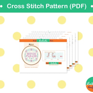 Bitch cross stitch, Mature cross stitch pattern, Adult cross stitch, Funny cross stitch sample, Point de croix image 5