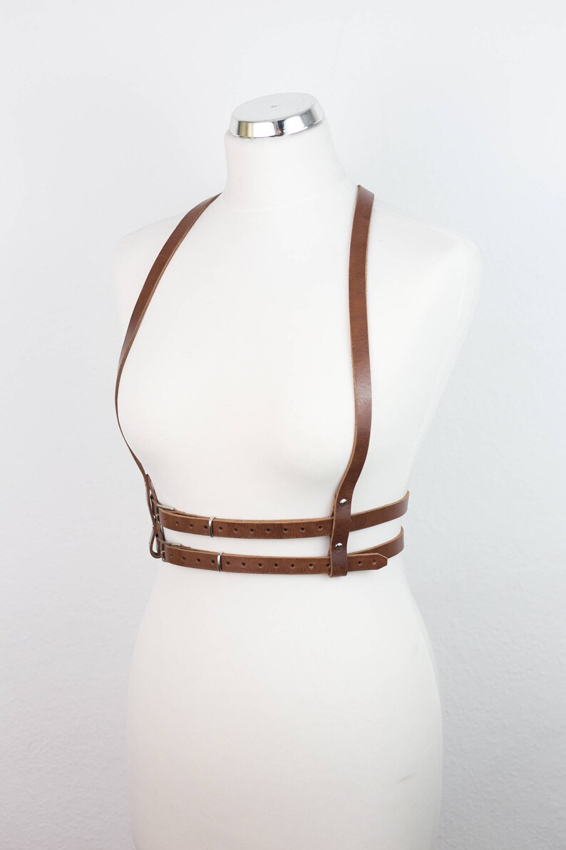 Limited Brown Leather shops BODY HARNESS