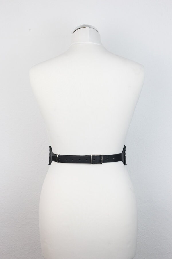 NEW LEATHER CORSET Belt Gorset Rings - Etsy