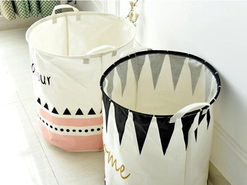 Laundry Hamper Laundry Basket Toy Storage Nursery Fabric Etsy