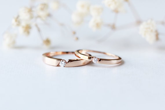 Simple wedding on sale rings for couples