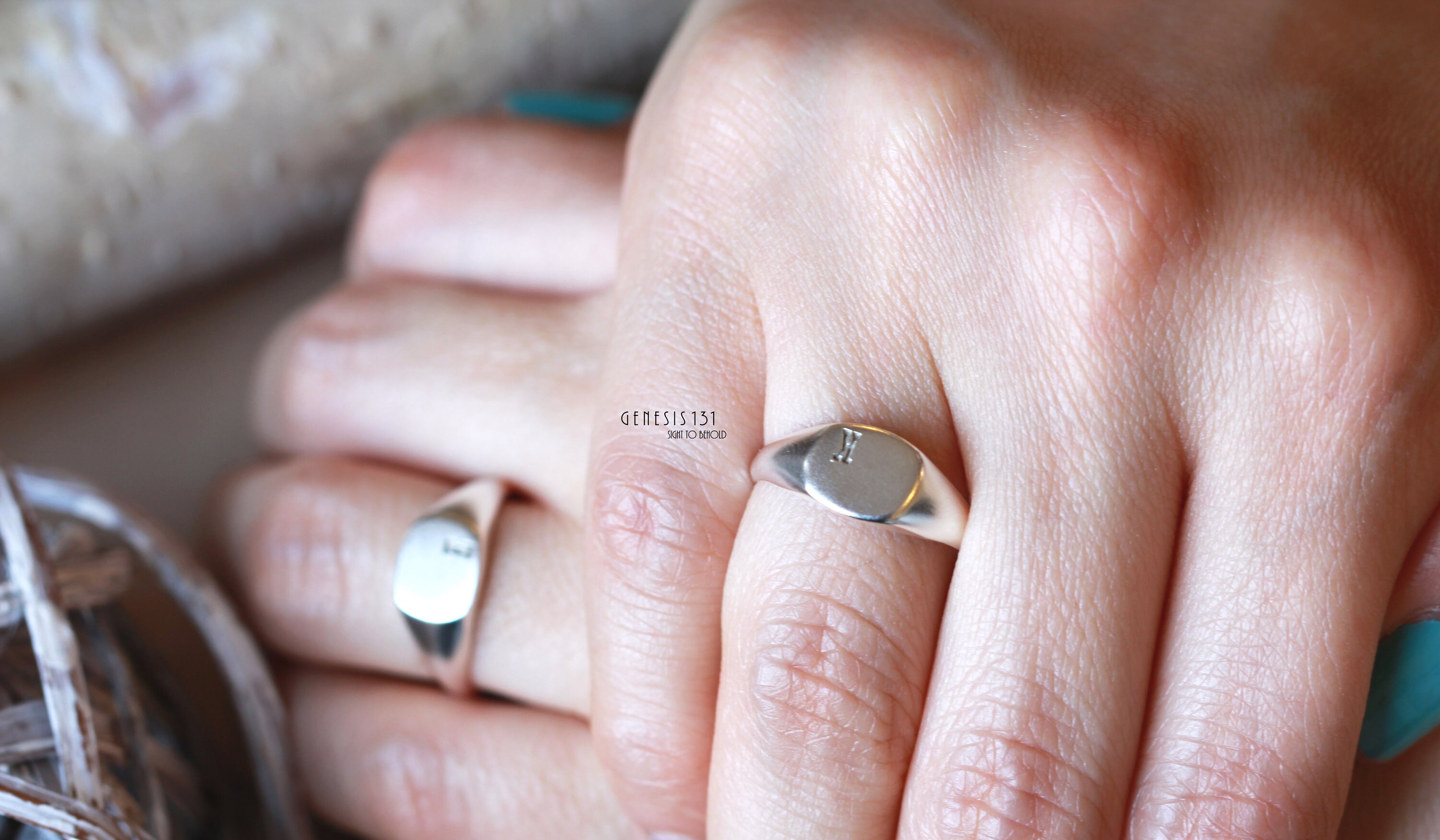 Personalized promise ring ring signature ring initial Etsy
