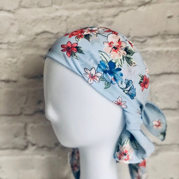 Retro Headscarf, Floral Bandana, Hair Wrap, 1950s Fashion, Festival Style, Pin Up Style, Chemo Gifts, Rockabilly Gifts, Vintage Style Gifts