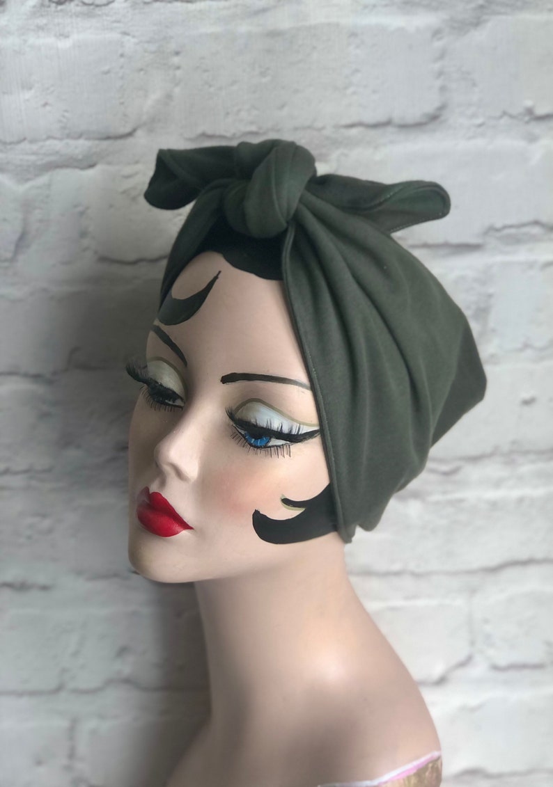 Retro Head Accessory Retro Head Scarf, 1950s Headband, Pin up Fashion, Chemo Scarf ...