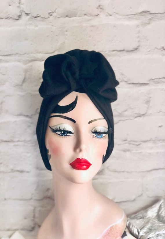 Ruffle Headband, Vintage Style, Turban Headband, 1940s Hair  display picture 3
