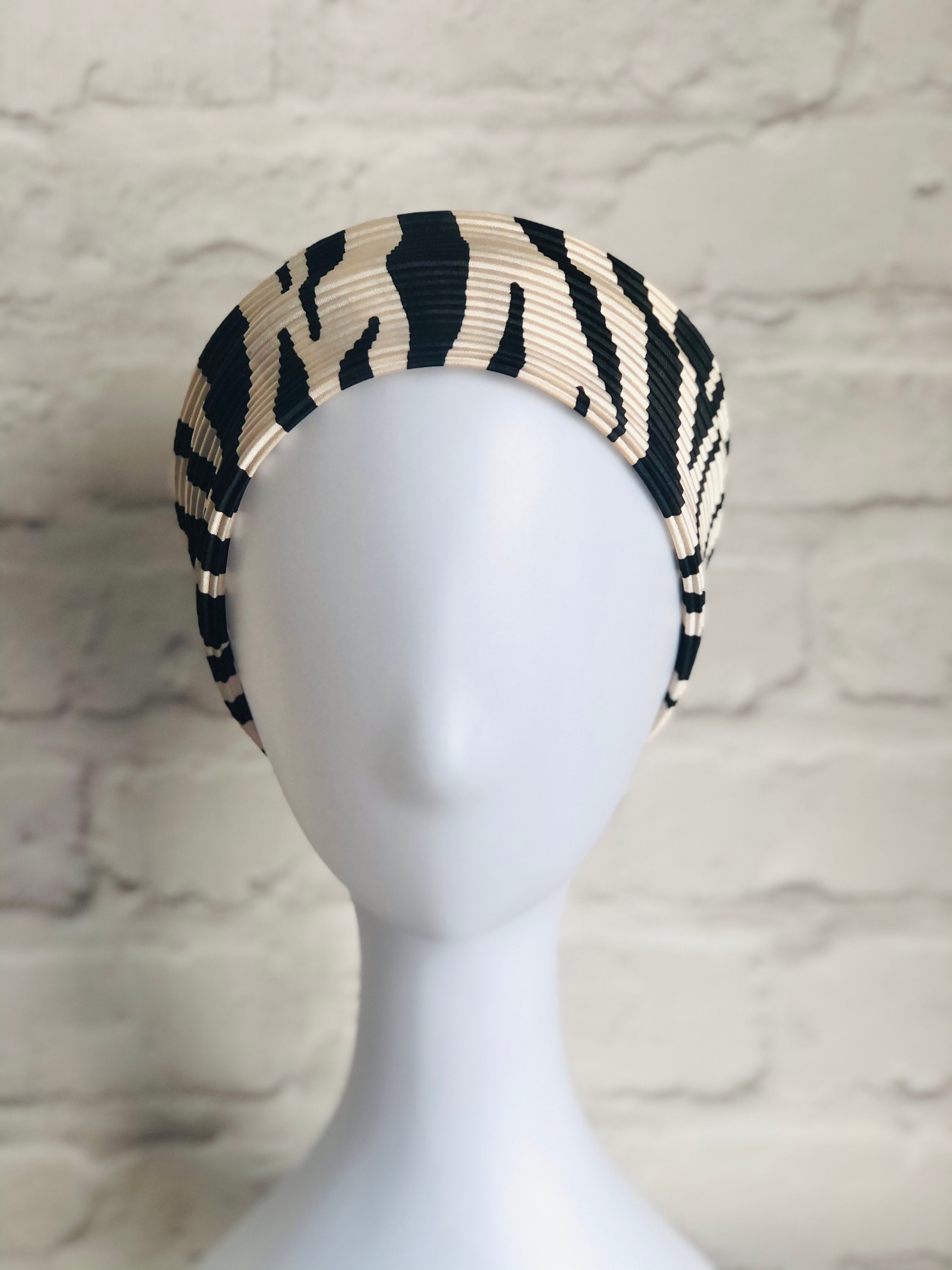 60s Headband Retro Hairband Zebra Headband Mod Style 60s Etsy