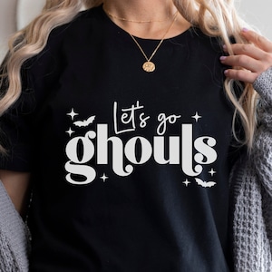 Lets Go Ghouls shirt, Halloween shirt, Boho Halloween shirt, Vintage Halloween, Retro Halloween, Cute Halloween Shirt