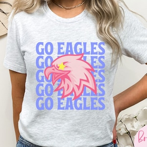 Eagles shirt, pink eagles shirt, eagles spirit shirt, go eagles, eagles team shirt, eagles school shirt, cute spirit shirt