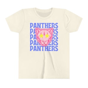 YOUTH Panthers Shirt, Panthers Fan Shirt, panther mascot shirt, panthers spirit shirt, panther School Shirt