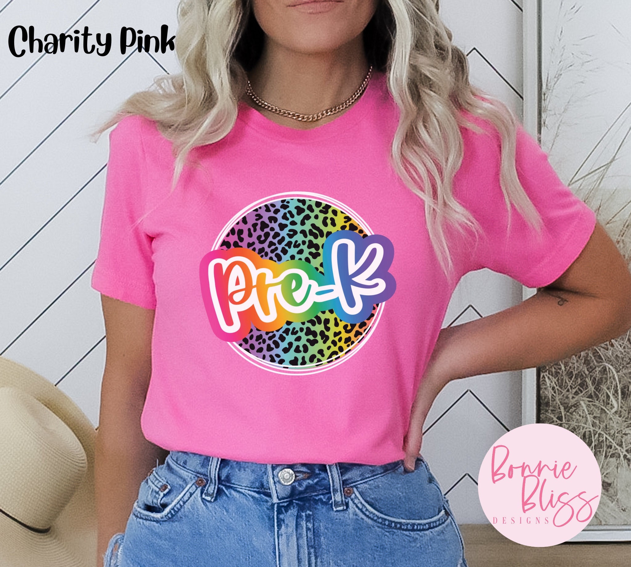 Leopard Pre-K shirt, colorful pre-k shirt, 90s shirt, 90s pre-kindergarten shirt, pre-k shirt