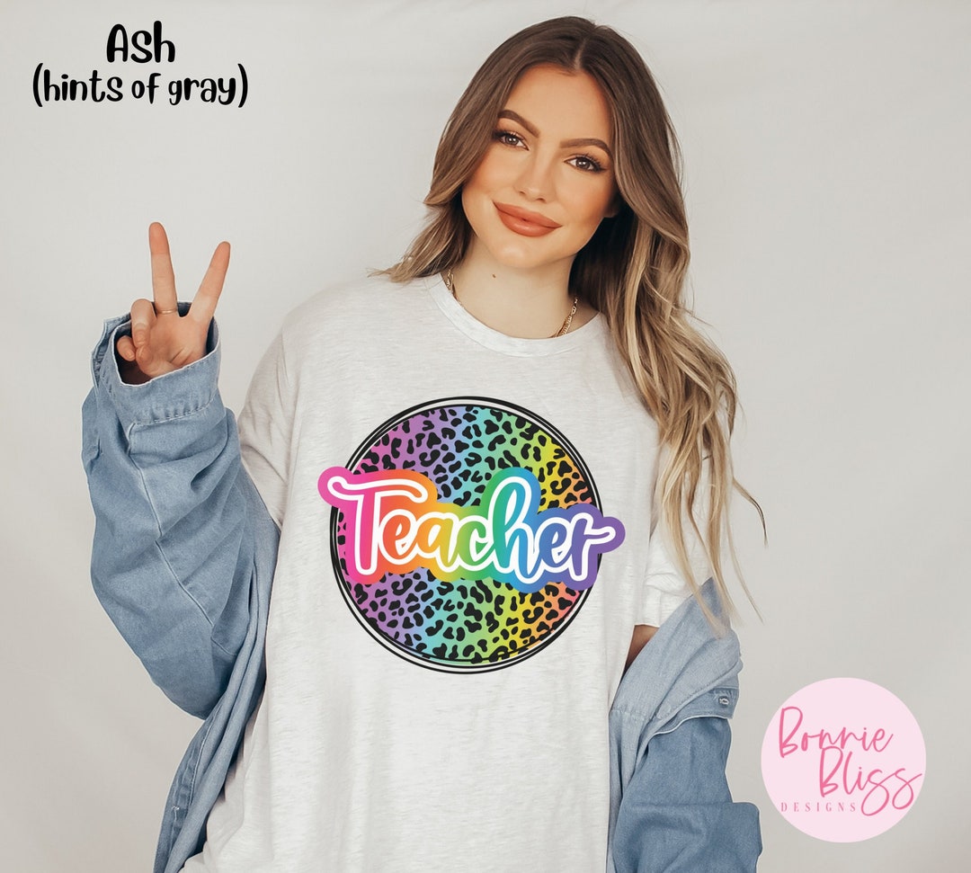 T-shirt Teachers Gris - Taille L - Marque Fruit Of The Loom - Occasion Très Bon état