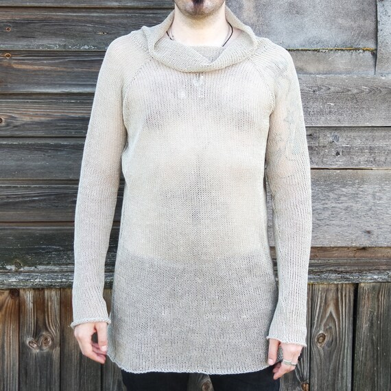mens beige jumper