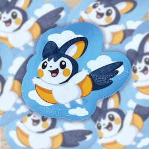 Emolga Sticker - Waterproof Vinyl Sticker