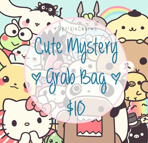 Grab Bag of 3 Cute Charms, Kawaii Mystery Bundle, Polymer Clay Phone Charm  Accessories 