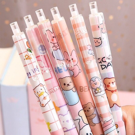 Cute Cartoon Bear Mechanical Gel Ink Pens Perfect Gift - Temu