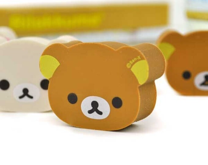 Mini Kawaii Rilakkuma Eraser Korilakkuma Eraser, Sanx Cute Stationary, Stationery, Kawaii