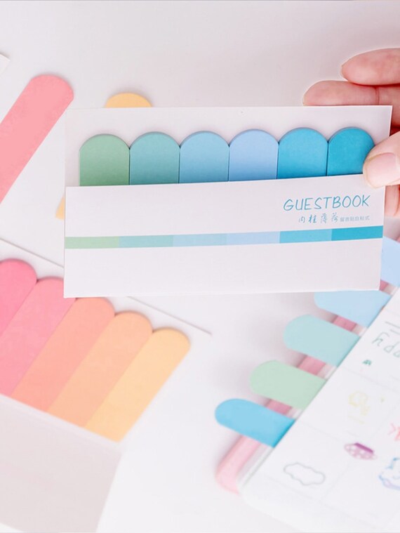 Guestbook Sticky Notes Colorful Sticky Tabs, Sticky Tabs, Divider