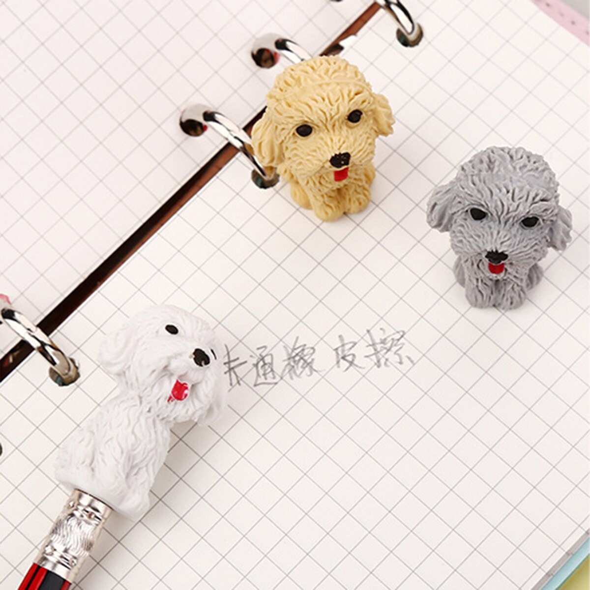 Little Dog Erasers Cute Small Erasers Dog Stationary Cute Etsy