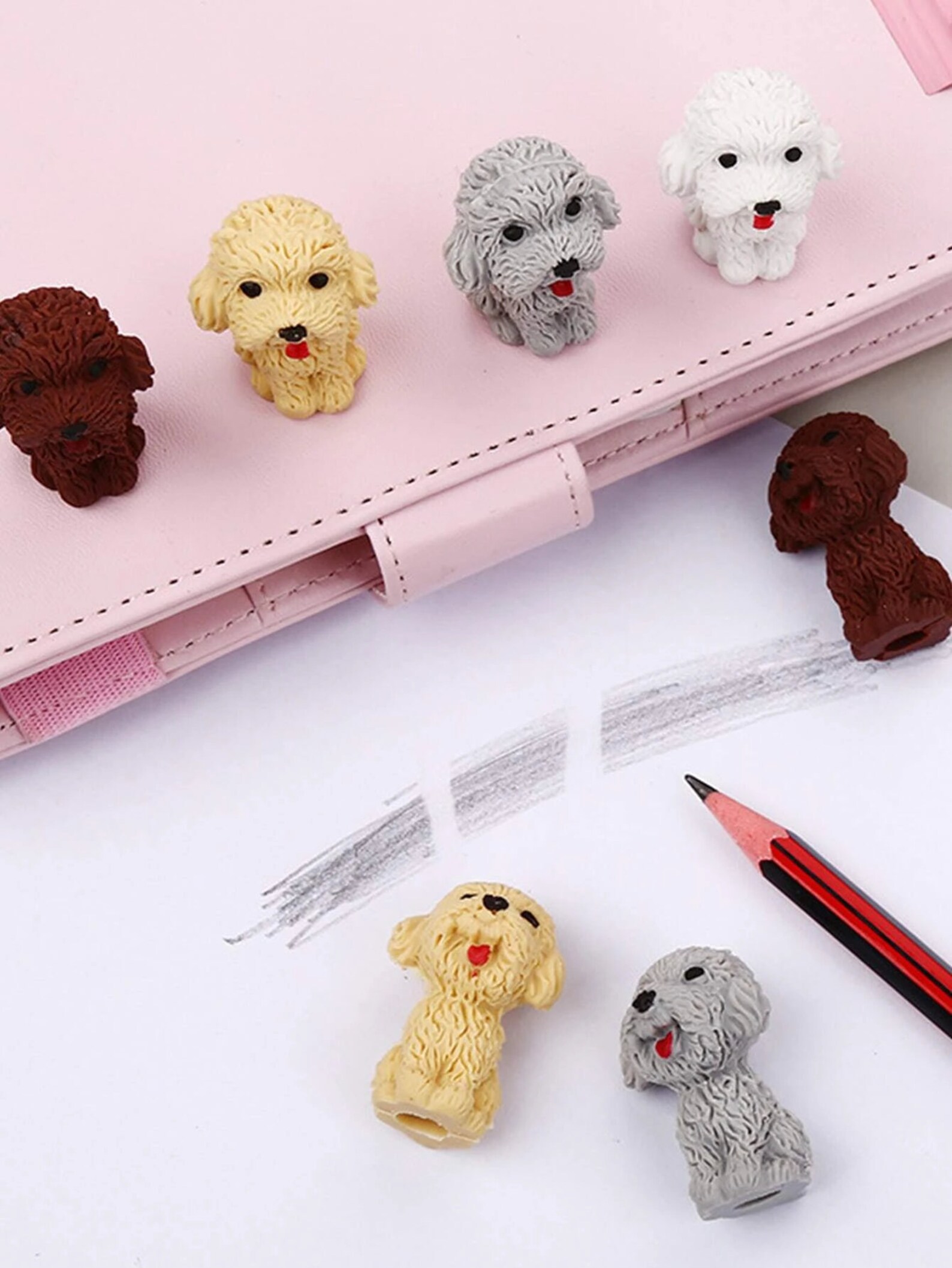 Little Dog Erasers Cute Small Erasers Dog Stationary Cute Etsy