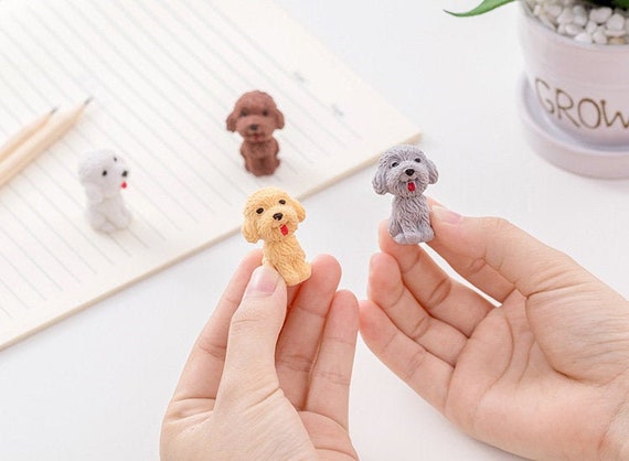 Eraser - AIN mini eraser - White Poodle — La Petite Cute Shop