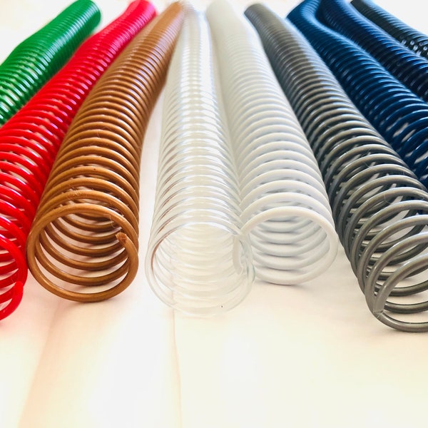 Coil Binding, 22mm diameter, READ DESCRIPTION, Rocketbook Coil Binding, Spiral Binding Coil, Notebook Coil, Binder Spine Coil, Plastic Coil