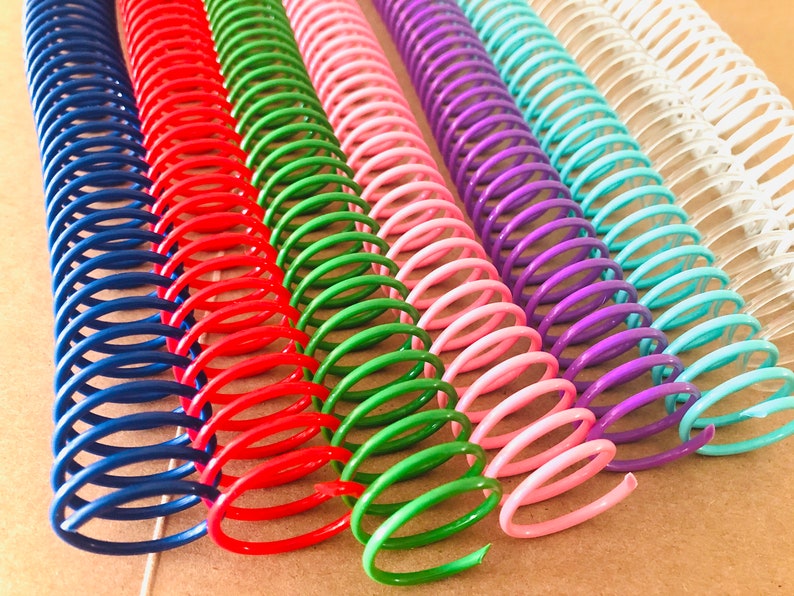 Coil Binding Spiral Binding Coil Notebook Coil Binder Spine Etsy
