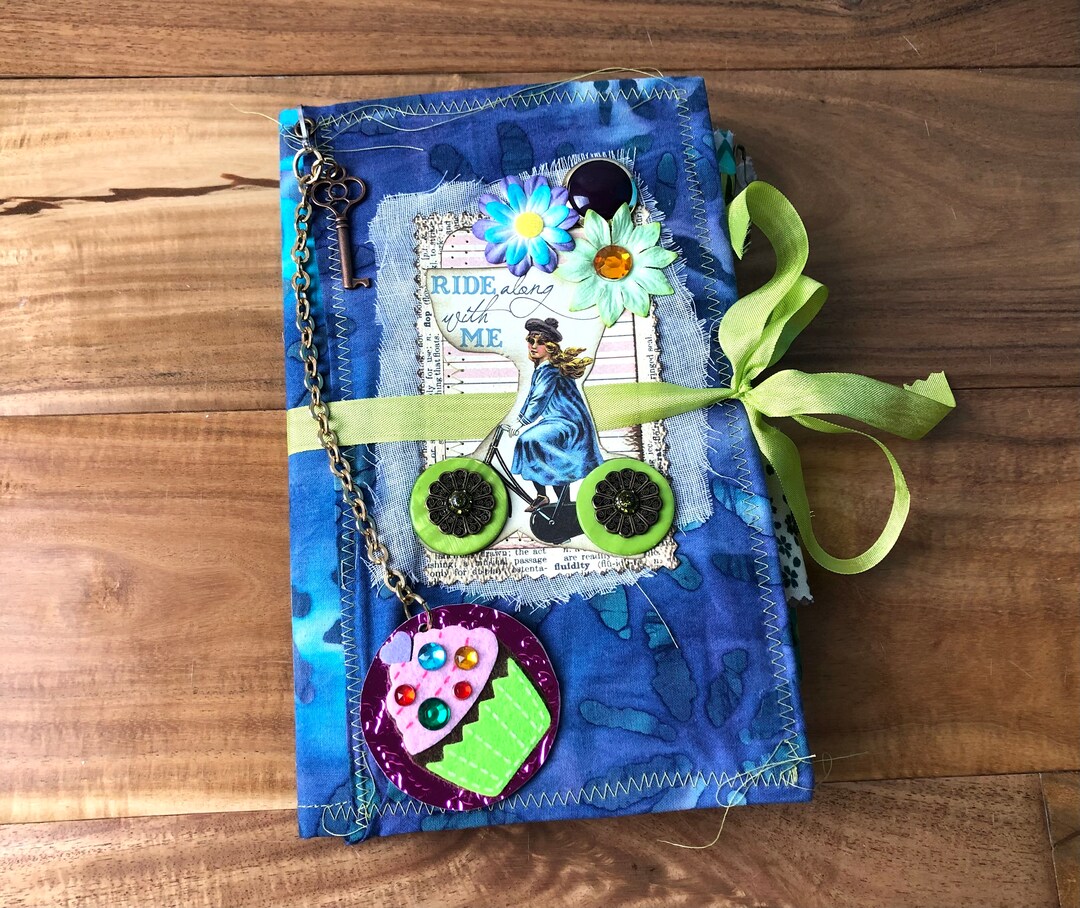 Valentine's Day Journal, Spring Journal, February Daily, Eclectic Junk