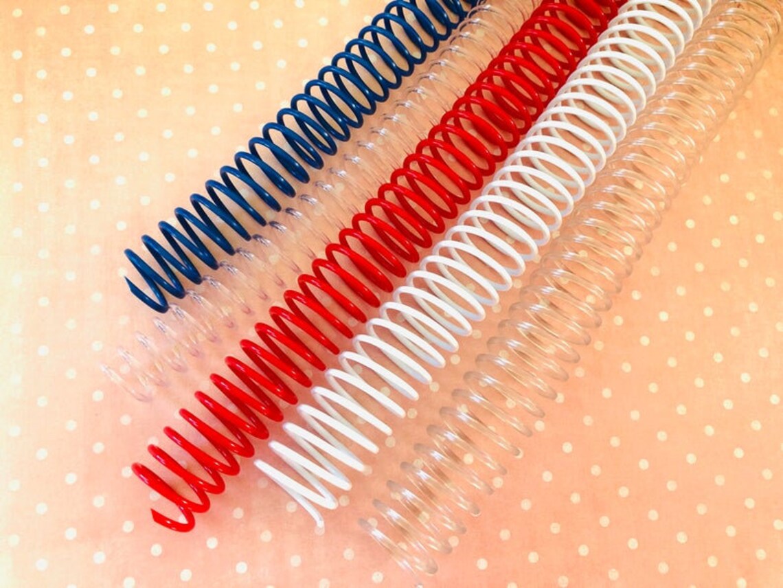 Coil Binding 10 Included Spiral Binding Coil Notebook Coil Etsy