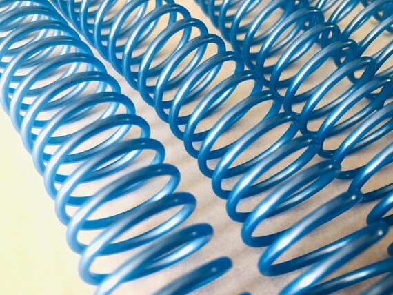 Coil Binding 20mm Oyster Blue 5 Coils Included Spiral Binding Coil Notebook Coil Binder Spine Coil Plastic Coil Etsy