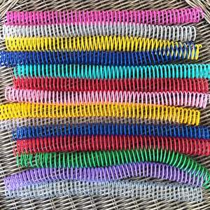 Coil Binding, READ DESCRIPTION, Spiral Binding Coil, Notebook Coil, Binder Spine Coil, Plastic Coil, Price per Coil, Many Colors Available