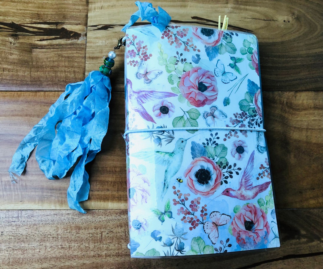 Laminated Notebook, Laminated Junk Journal, Traveler's Notebook, Travel Junk Journal, Laminated