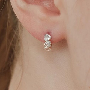 Vintage Triple Heart Earrings - Etsy
