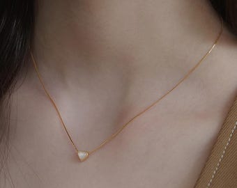ネックレス・ペンダント TATIANA Flower in the heart pearl necklace NZ2004 Mother of Pearl Heart Pendant Necklace,pearl Heart Necklace