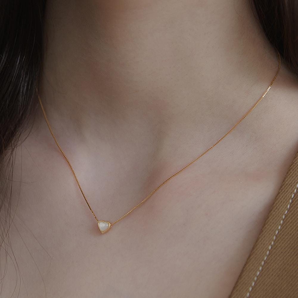 ☆TATIANA☆ Silver 925 heart ornament necklace NZ2108