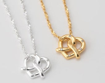 ★ TATIANA ★ (Silver925) Angel Knot Heart Necklace TATIANA】(Silver925) Angel Knot Heart Necklace / 追跡送