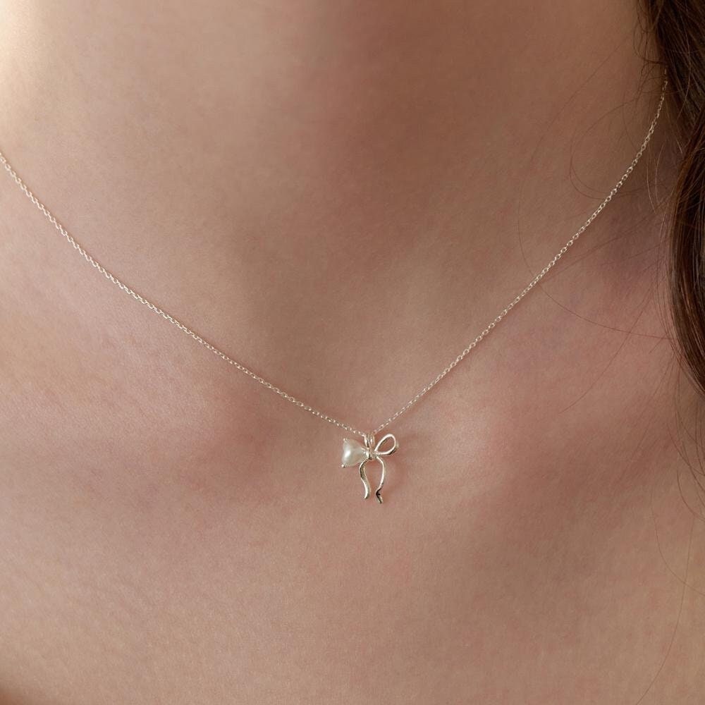 【TATIANA】(Silver925) Prittyish Heart Pandant Necklace Heart Necklace Silver Tatiana - Etsy